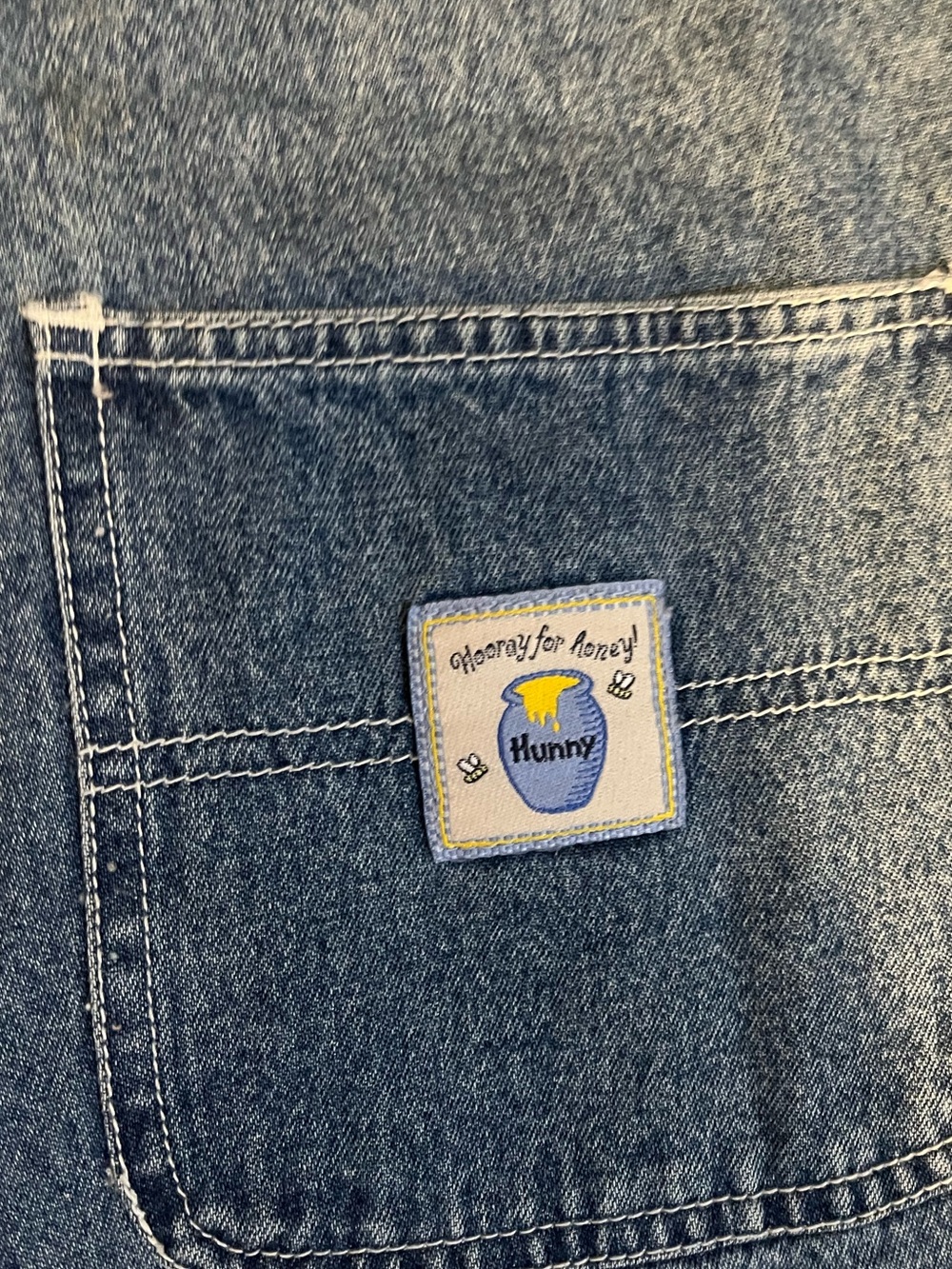 1990’s Jerry Leigh Disney Denim Eeyore Shortalls size M - Picture 7 of 9